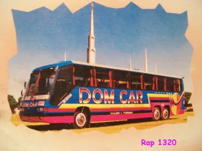 Dibujo de un micro Dom-Car de dos pisos